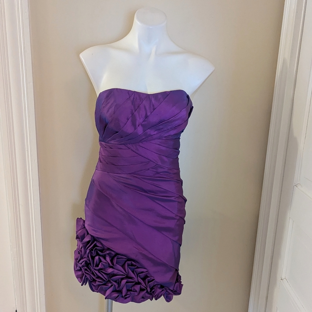 Y2K Cassandra Stone purple/pink strapless dress size 4
